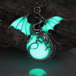 Glow In The Dark Dragon Necklace